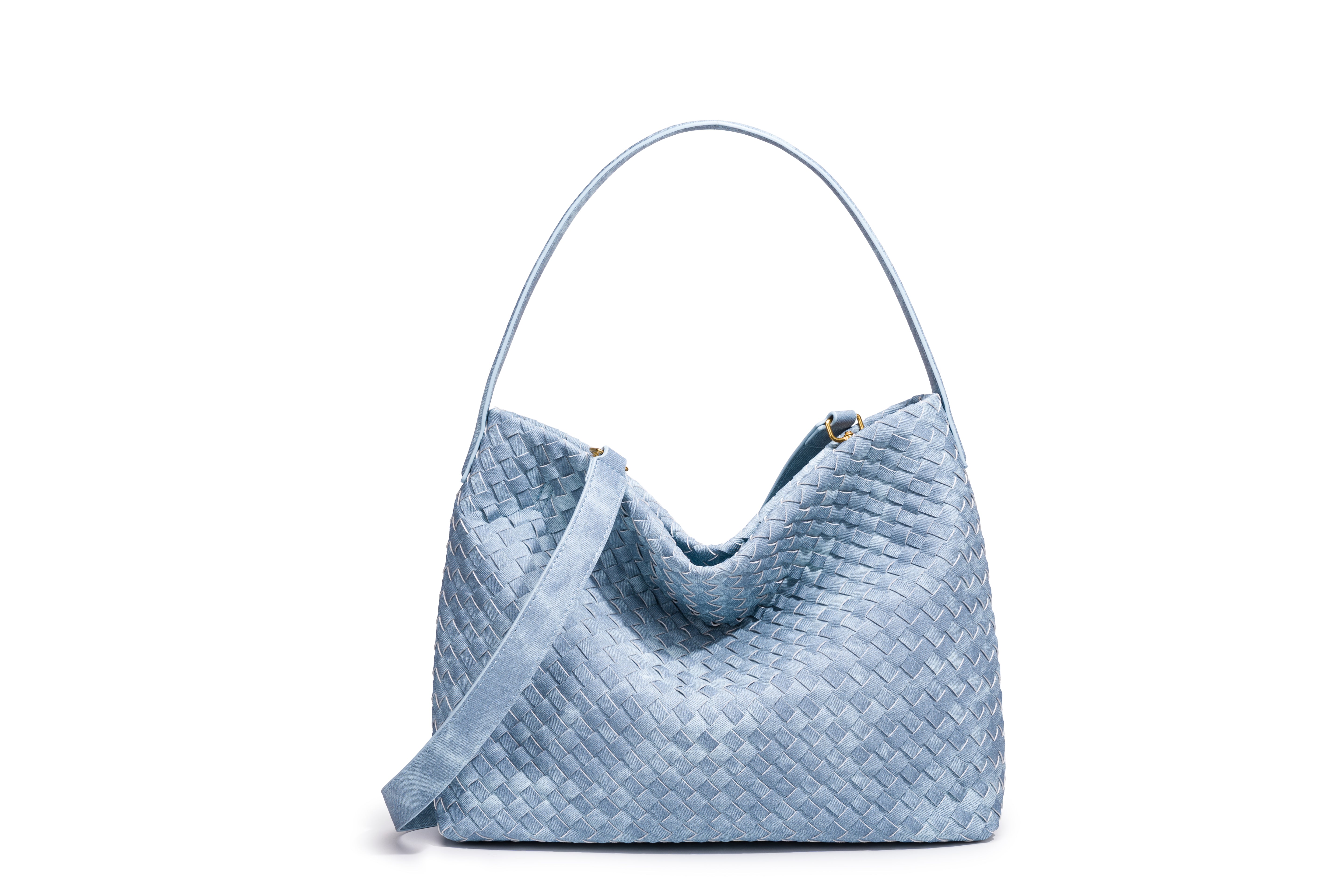 Mia Quilted Denim Hobo