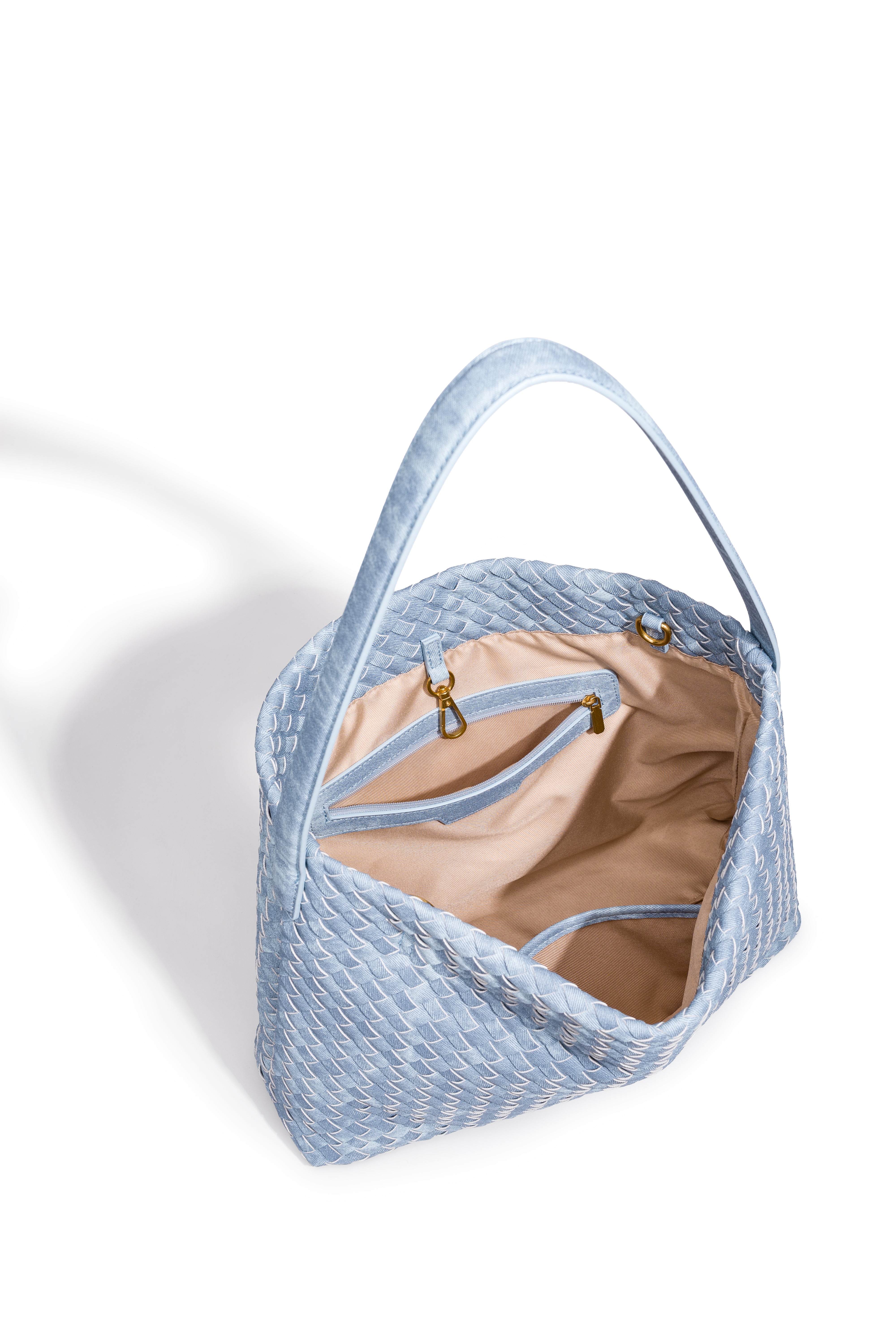 Mia Quilted Denim Hobo
