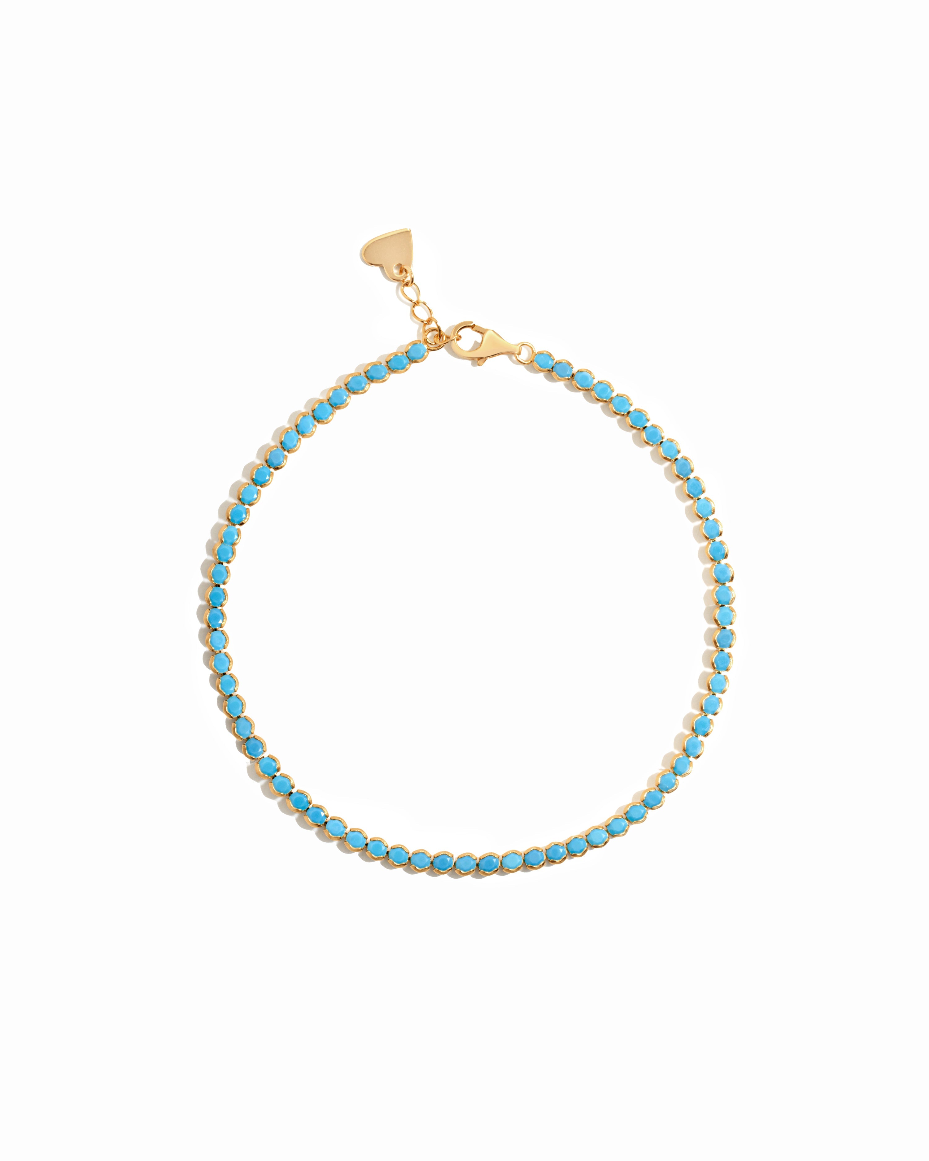 Turquoise Tennis Anklet