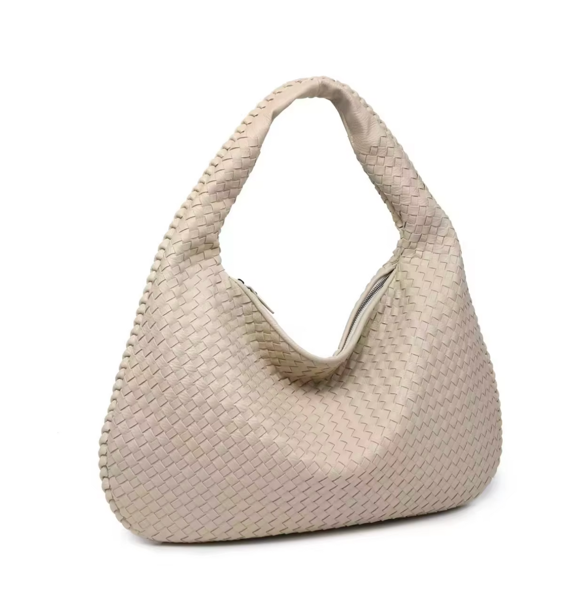 Palmer Woven Hobo - Ivory