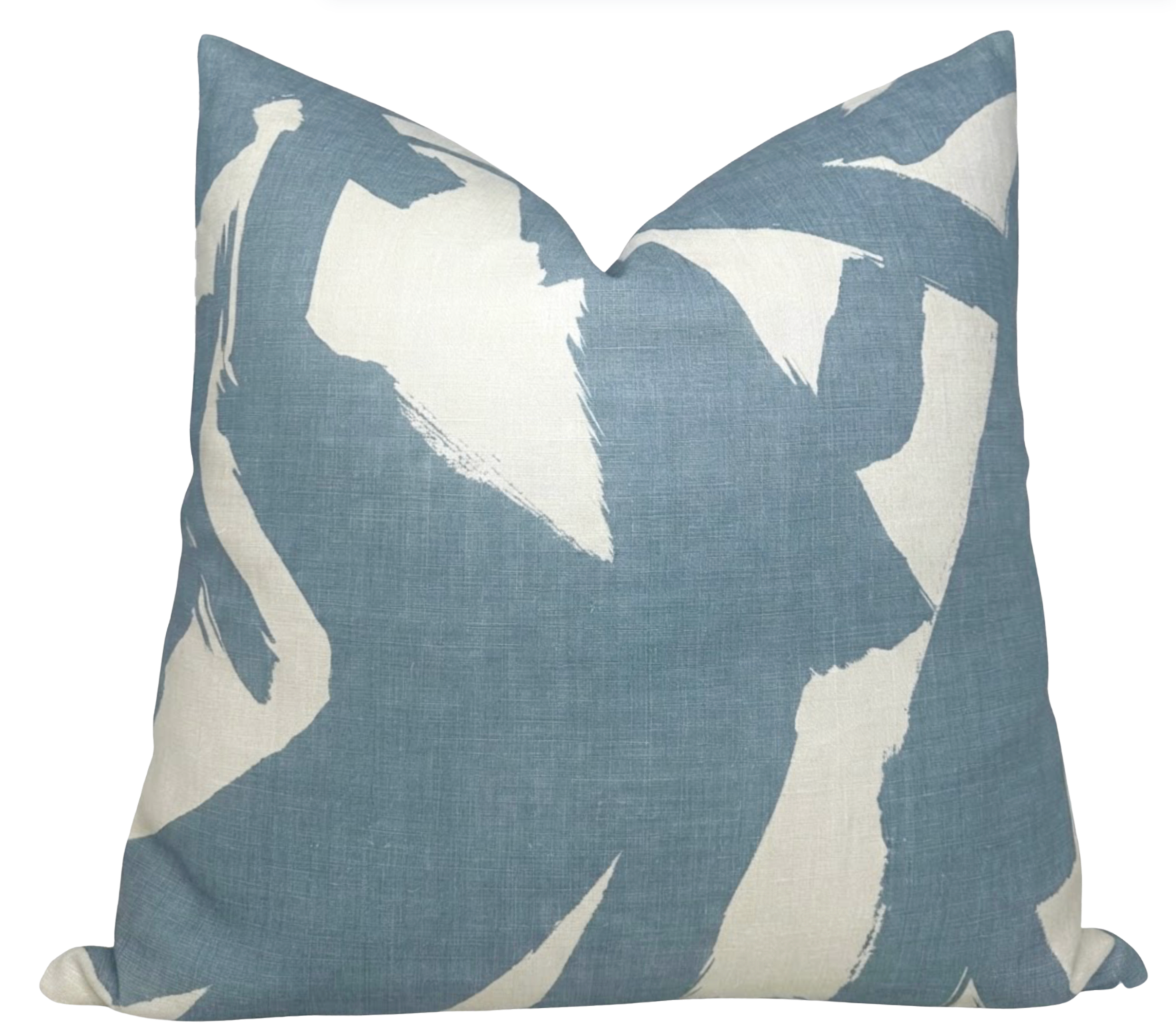 Bold Lines Linen Pillow Cover in Sky