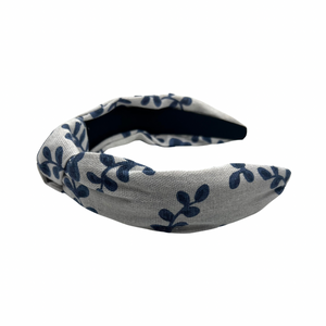 Blue Vine Topknot Headband