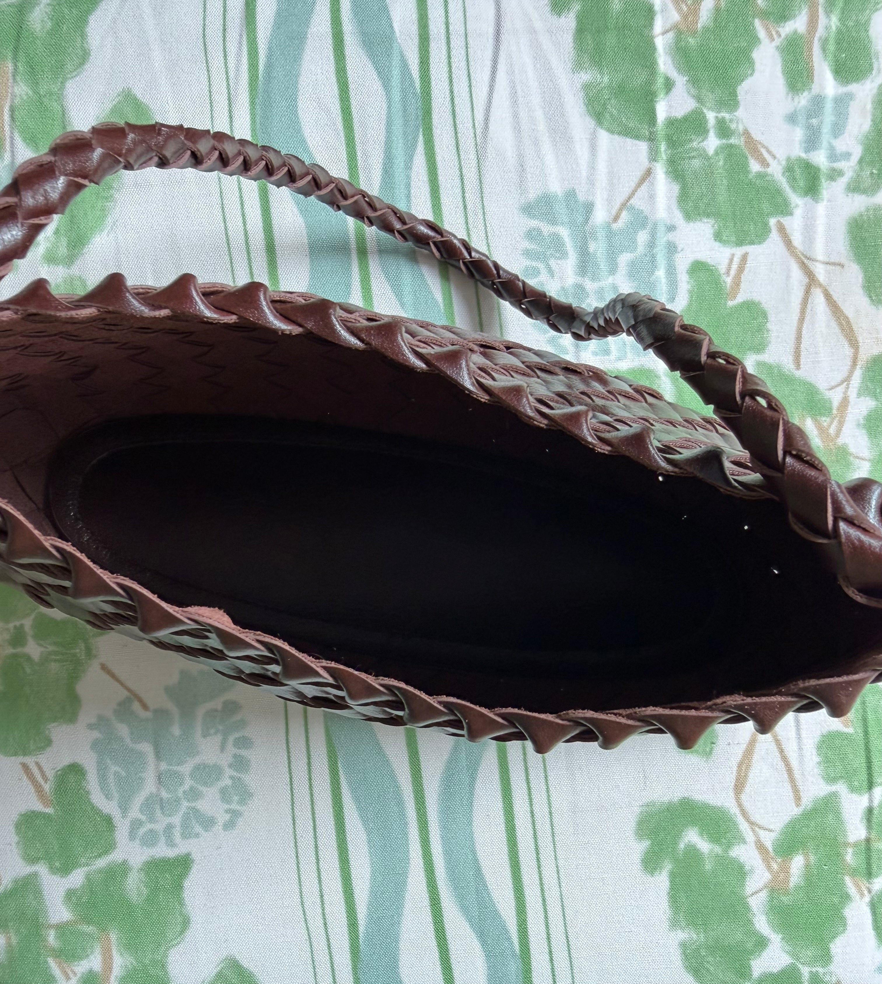 Iris Coffee Woven Tote