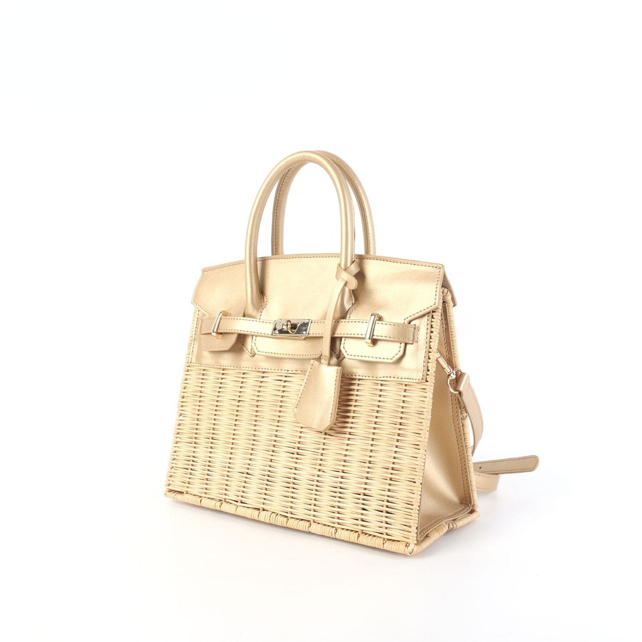 Margo Camel - Wicker Handbag