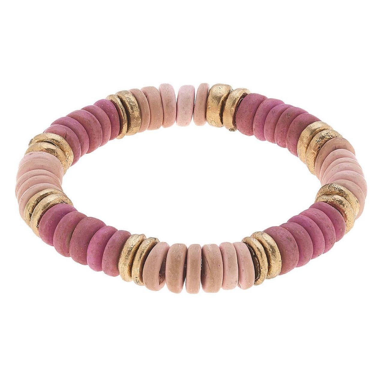 Presley Beaded Wood Stretch Bracelet