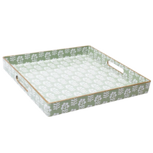 Load image into Gallery viewer, Sage Floral Square Tray