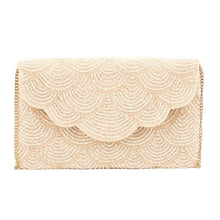 Load image into Gallery viewer, Scalloped Beaded Clutch