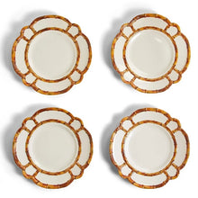 Load image into Gallery viewer, Bamboo Melamine Plates (Set of 4 - SALAD)