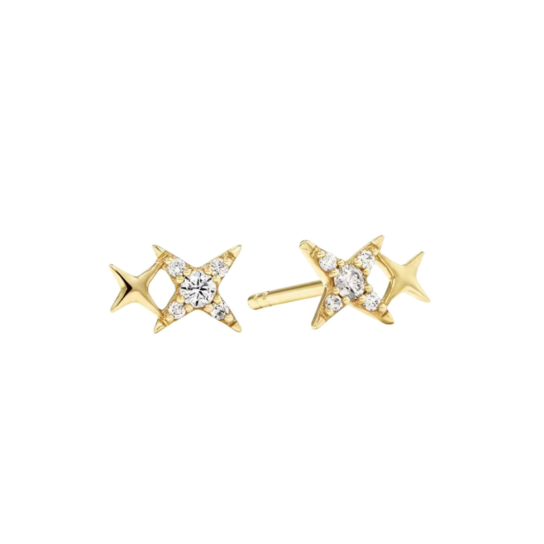 Double Star Studs (Gold)