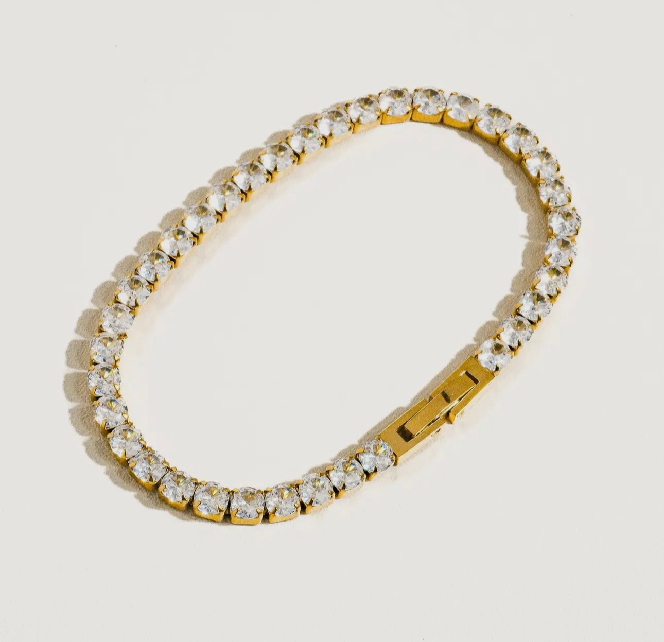Lumi Tennis Bracelet (Gold)