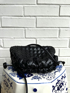 Black Quilted Dumpling Crossbody