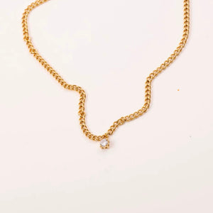 Bardot Stud Chain Necklace