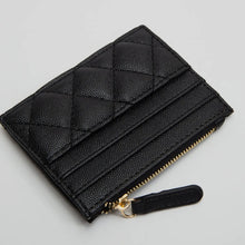 Load image into Gallery viewer, Quilted Card Holder (Black)