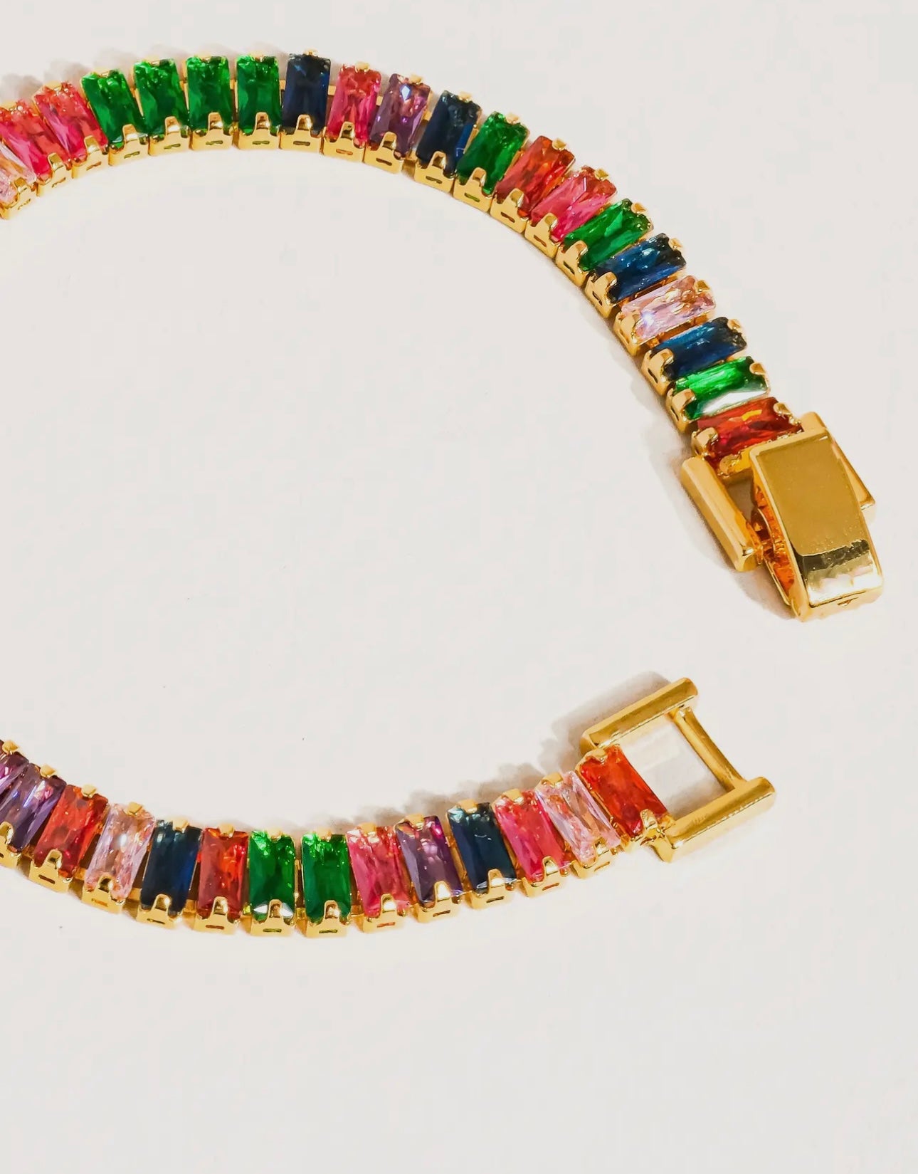 Hazel 18K Gold Multicolor Bracelet