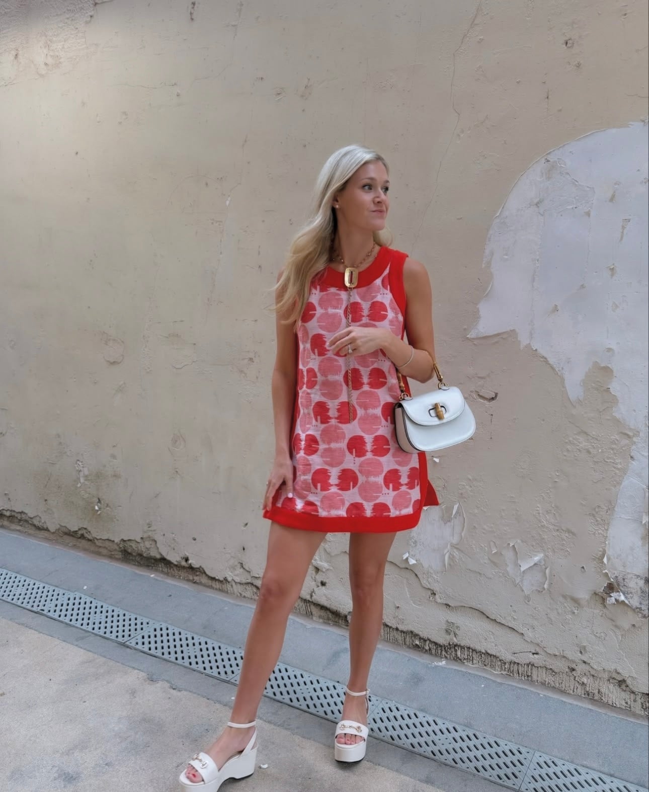 Harper Ivory Bamboo Handle Crossbody/Clutch