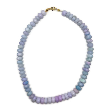 Blue Lavender Gemstone Necklace 15”