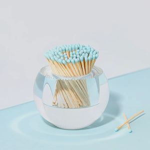 Acrylic Match Holder - Light Blue Matches