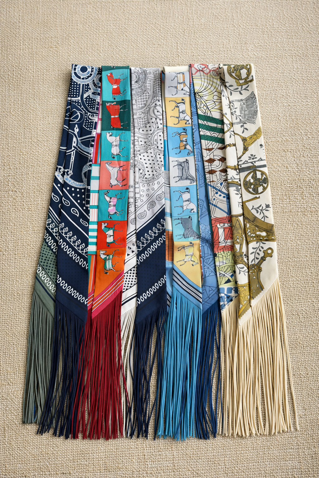 Twilly Fringe Scarf - The Amalfi Silk