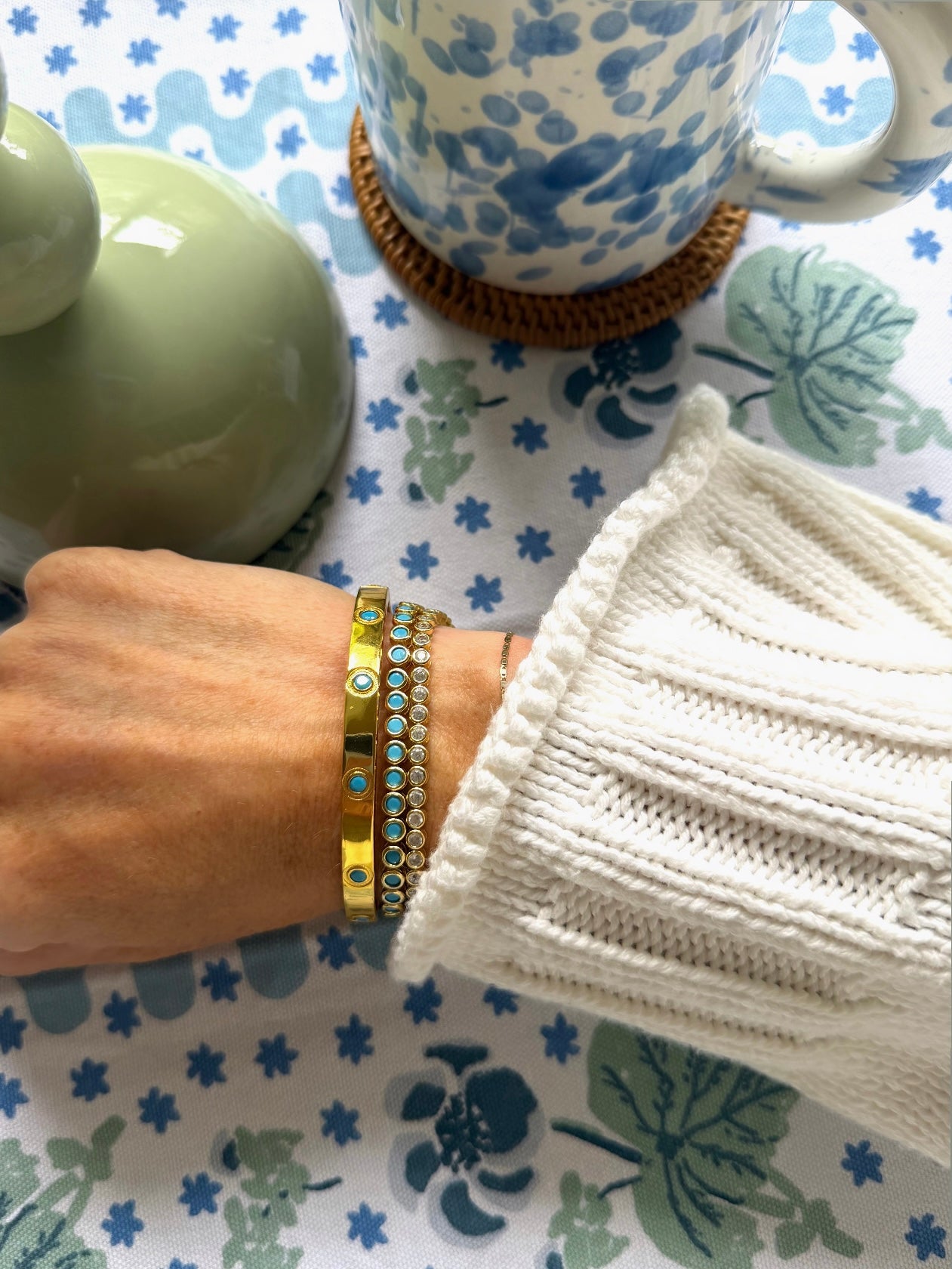 Gold Bezel Bracelet