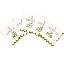 Load image into Gallery viewer, Martini Scalloped Napkins (Set of 30)