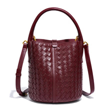 Load image into Gallery viewer, Wine Red Bucket Bag Crossbody (Preorder - Ships 11/27)