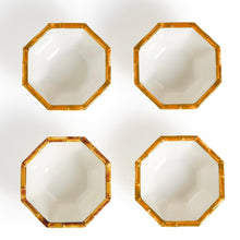Load image into Gallery viewer, Bamboo Octagonal Bowls (Set of 4)