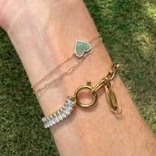 Load image into Gallery viewer, Gold Jewel + Chain Links Bracelet (tarnish free)