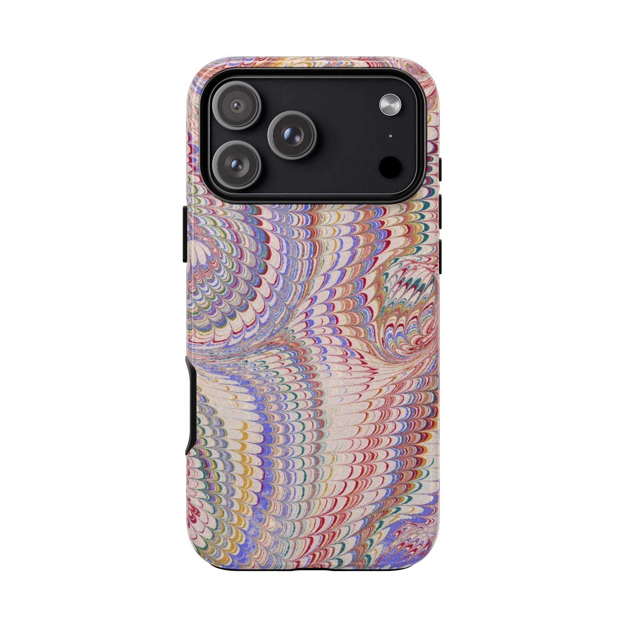 Vintage Pastel Pink Marbled Swirl - Dual Layer Tough Phone Cases