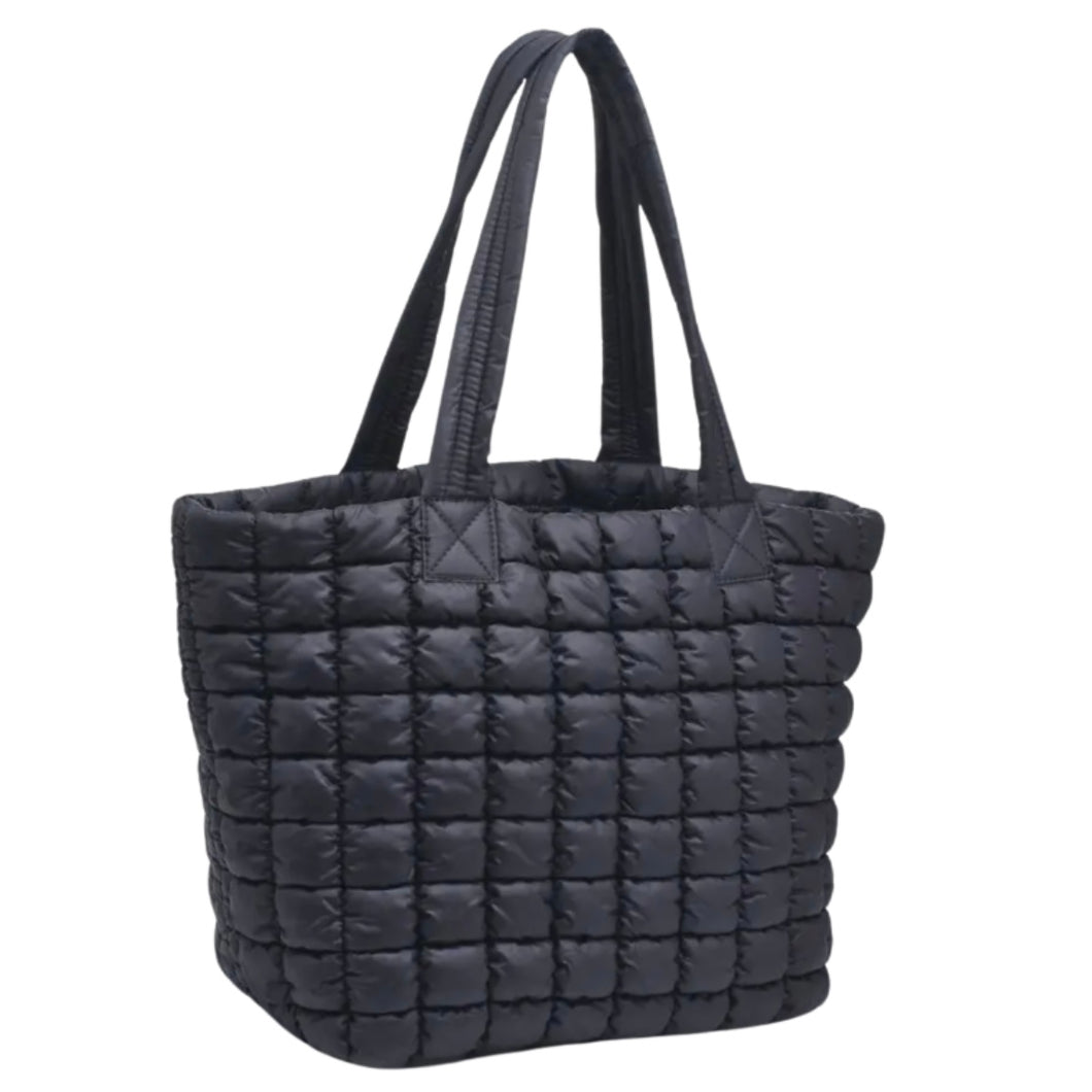 Breakaway Quilted Puffy Nylon Tote