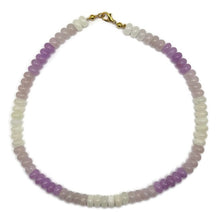 Load image into Gallery viewer, Lavender Ivory Gemstone Necklace