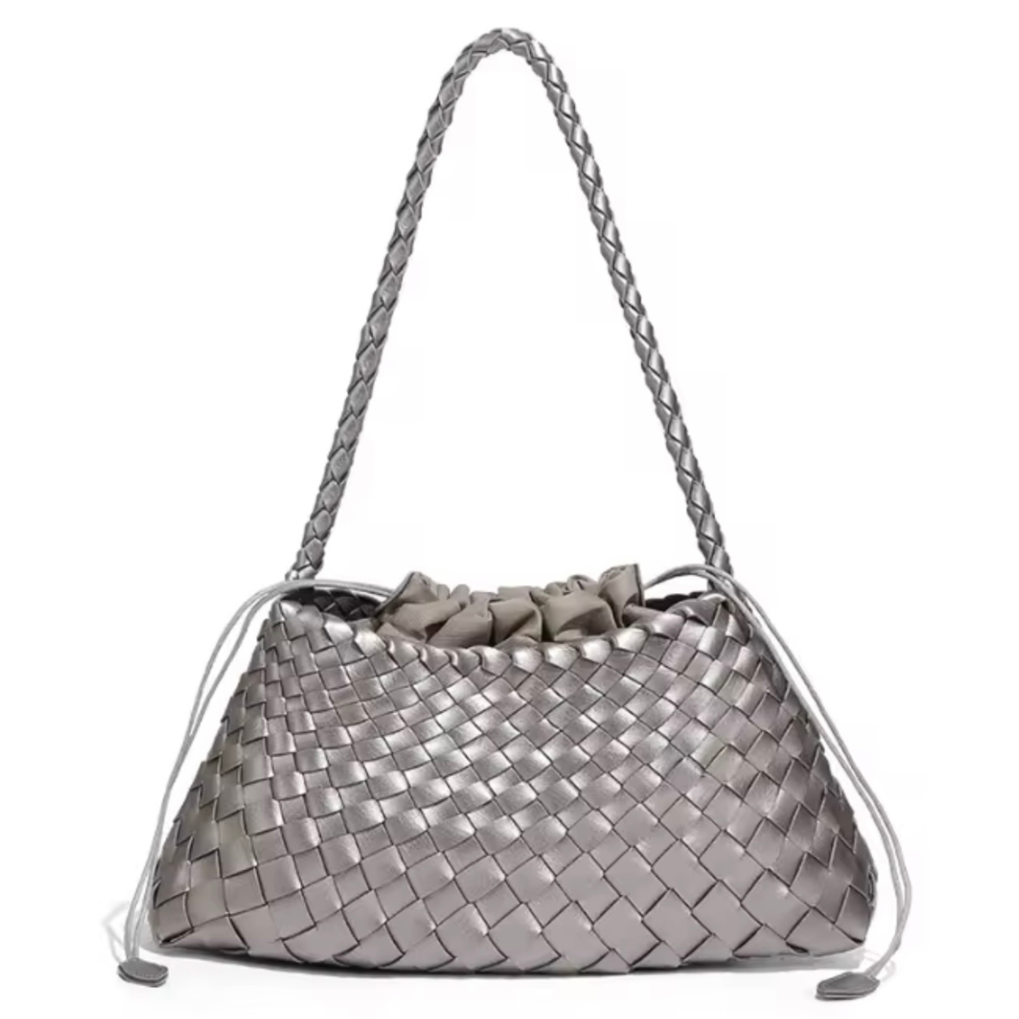 Iris Metallic Woven Tote