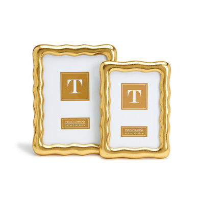 Vintage Gold Wavy Photo Frames (Two Sizes)