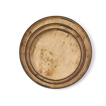 Load image into Gallery viewer, Burled Wood Pattern Round Trays (Set of 3)