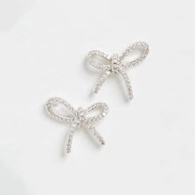 Load image into Gallery viewer, Crystal Bow Earrings