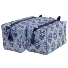Load image into Gallery viewer, Boota Cotton Quilted Cosmetic Bag (Set of 2)