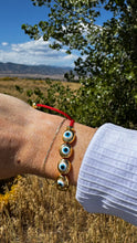 Load image into Gallery viewer, Good Vibes Evil Eye Bracelet