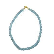 Load image into Gallery viewer, Light Blue Gemstone Necklace 15”