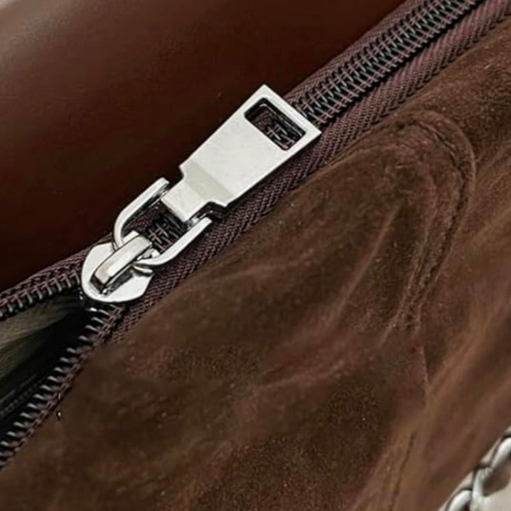 Suede Chain Strap