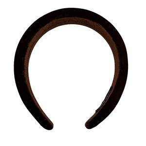 Chocolate Brown Velvet Band Headband