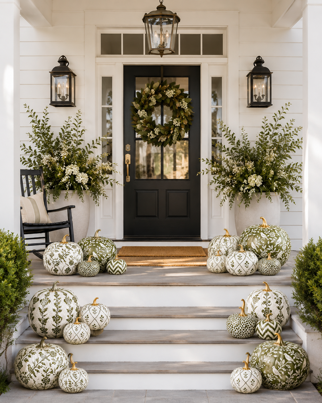 Green Garden Trellis Pumpkin