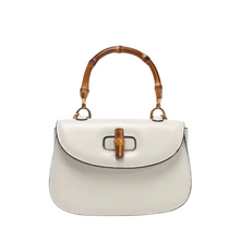 Load image into Gallery viewer, Ivory Bamboo Handle Crossbody/Clutch (Preorder - Ships by 5/5)