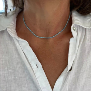 Turquoise Tennis Necklace