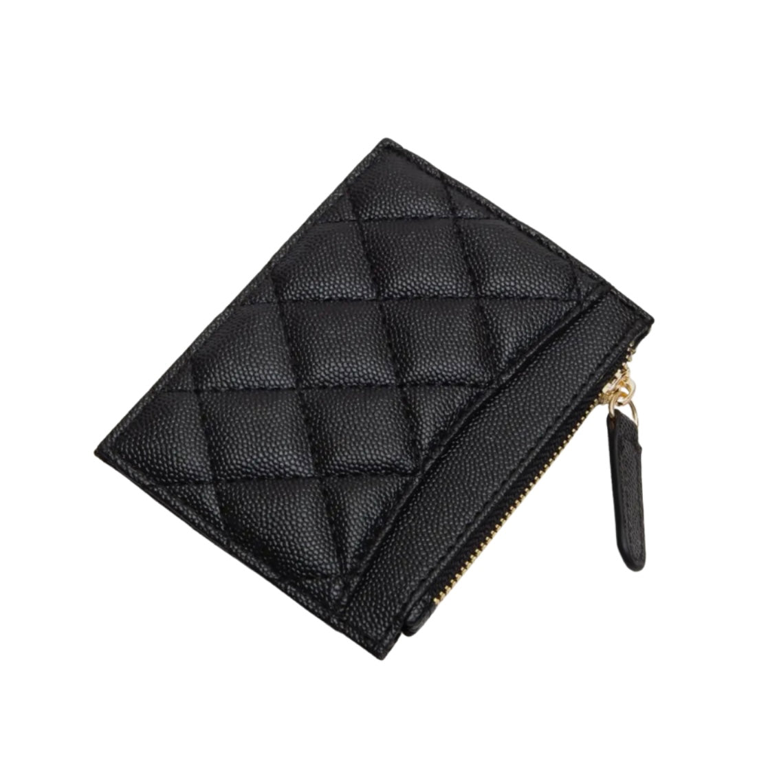 Quilted Card Holder (Black)