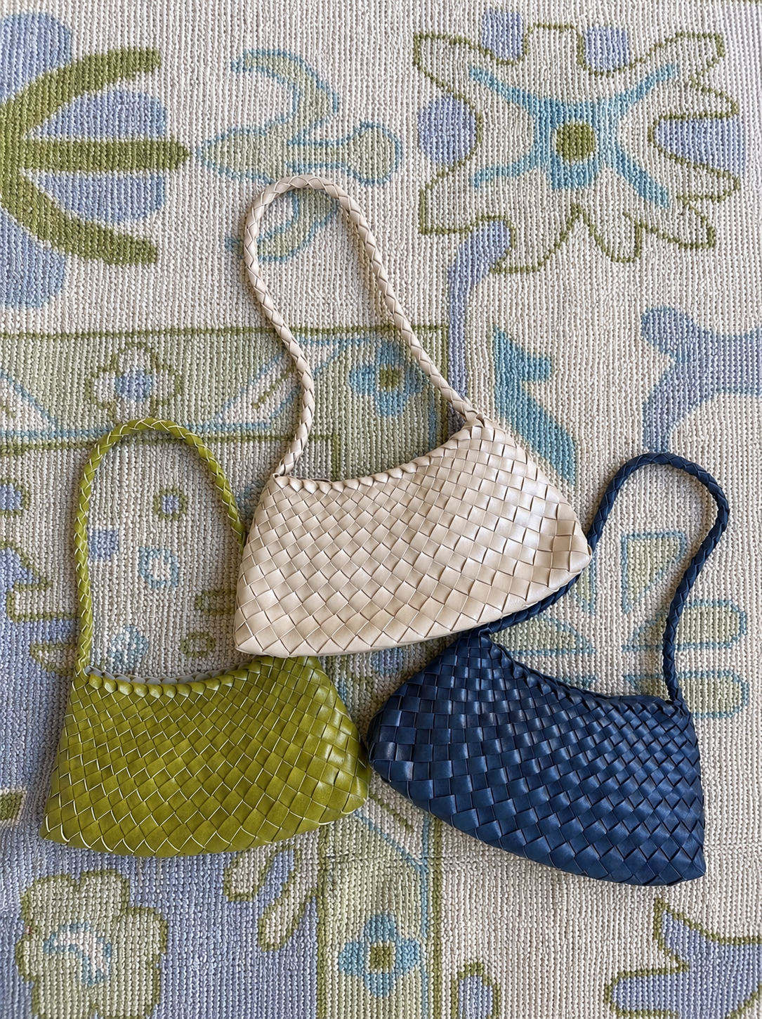 Iris Lime Woven Tote