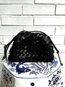 Black Quilted Dumpling Crossbody