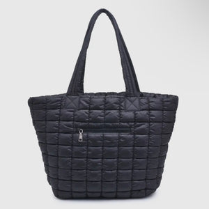 Breakaway Quilted Puffy Nylon Tote