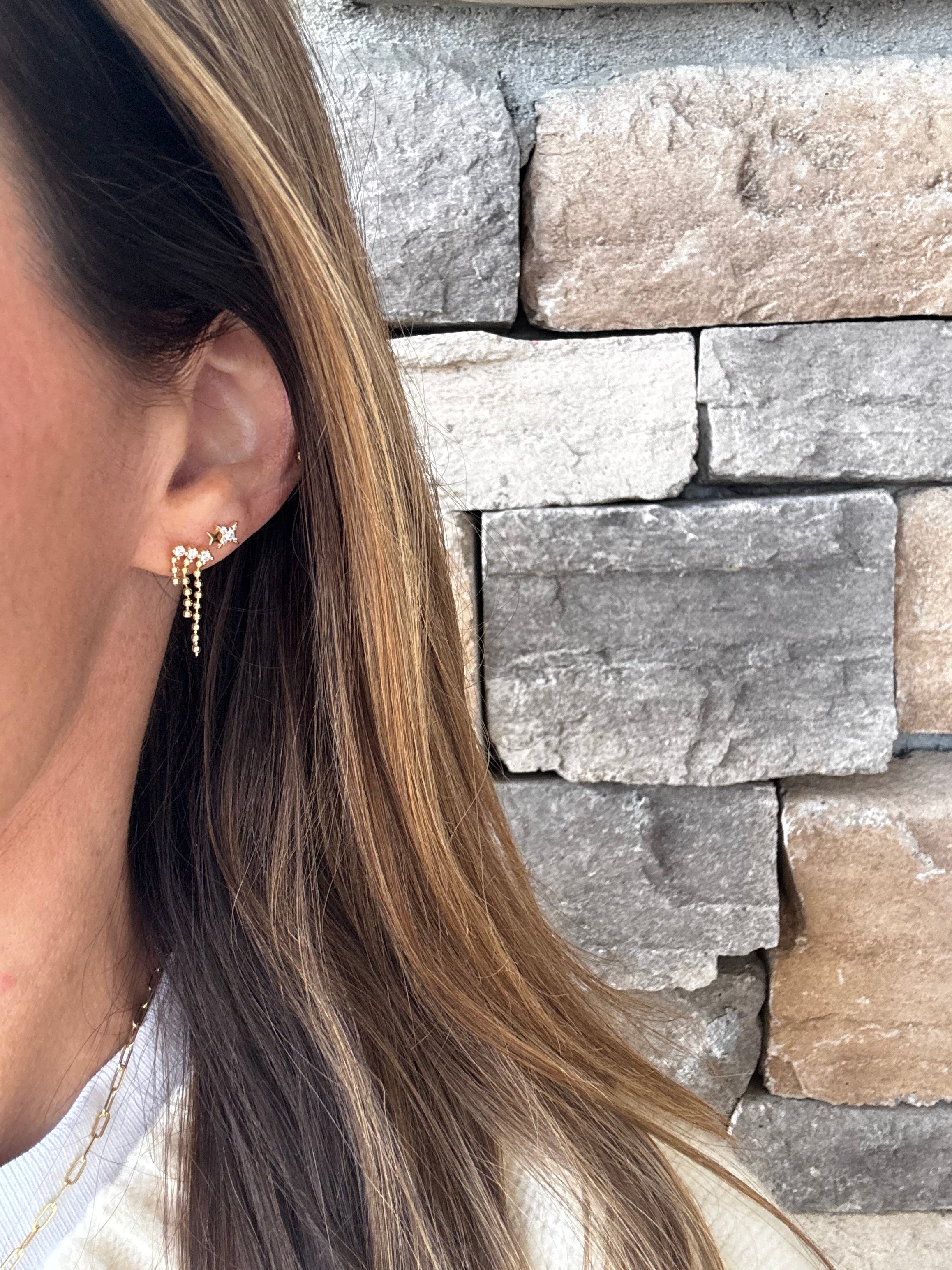 Double Star Studs (Gold)