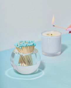 Acrylic Match Holder - Light Blue Matches