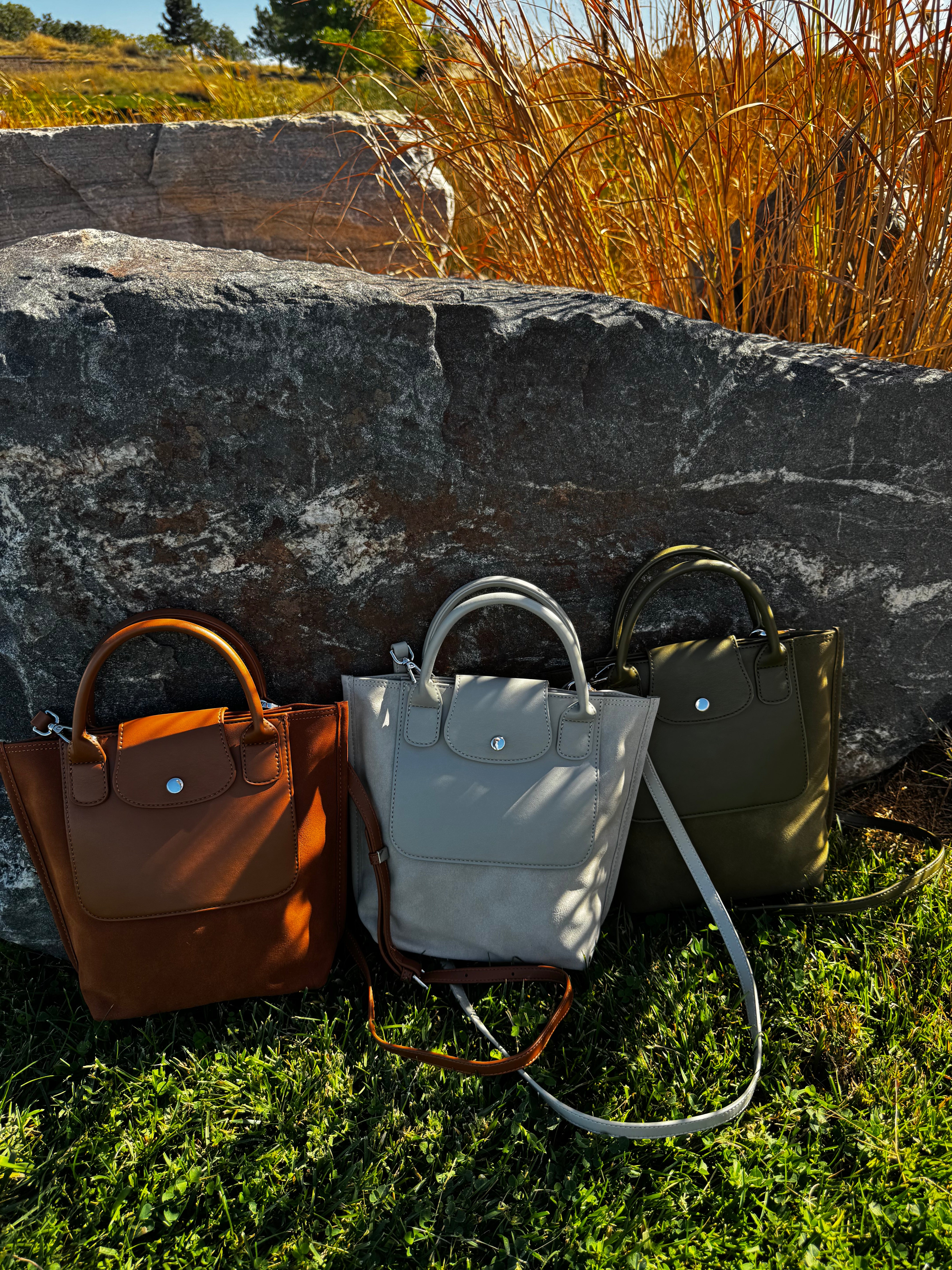 The Milan Tote - Grey