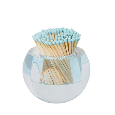 Acrylic Match Holder - Light Blue Matches